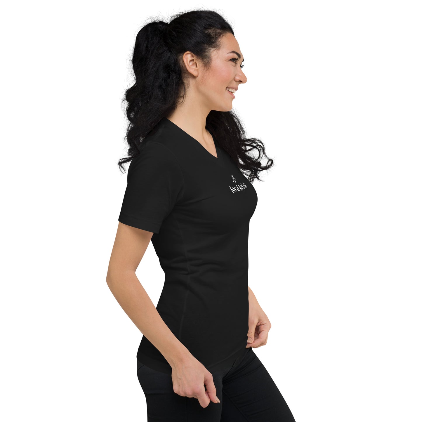 Bird Bitch Short Sleeve V-Neck T-Shirt