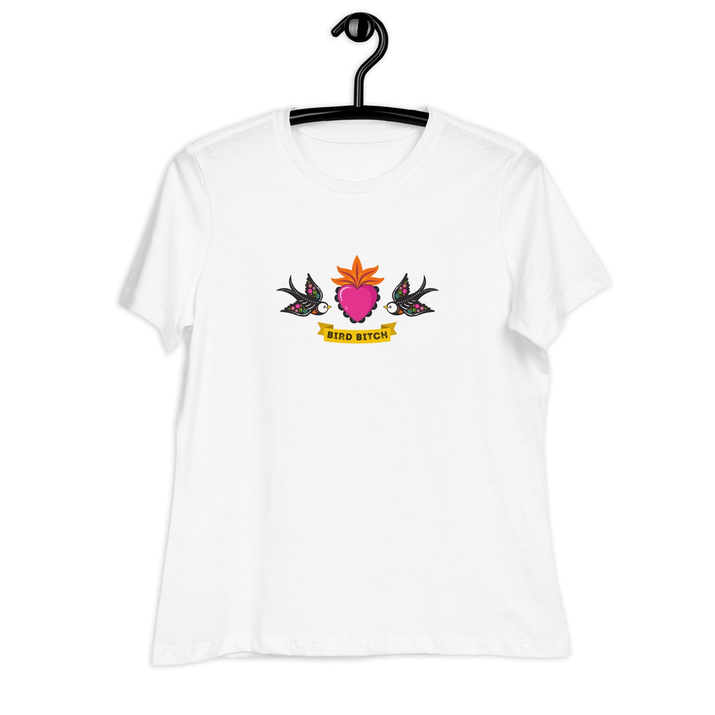 Bird Bitch Dia de los Muertos, Women's Relaxed T-Shirt