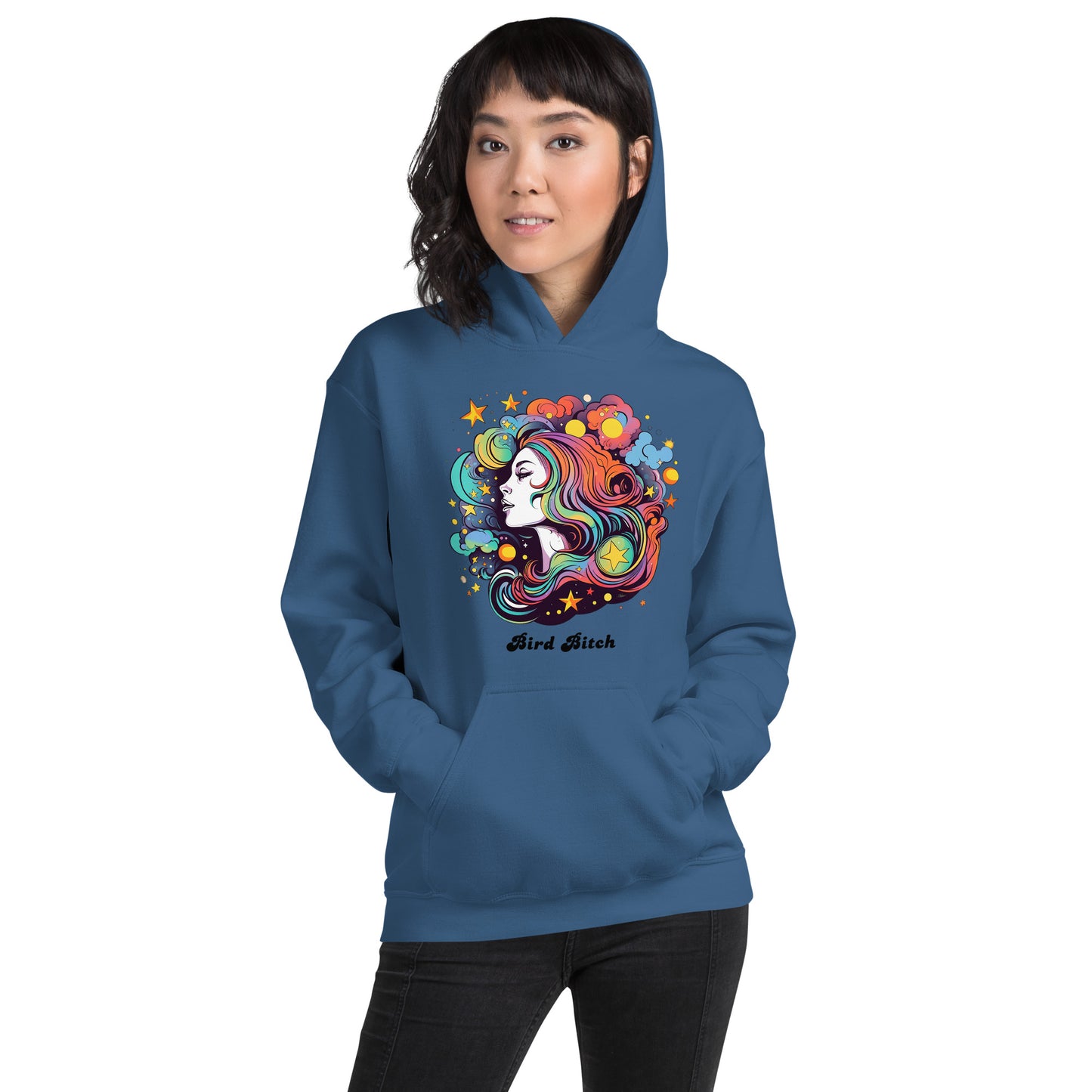 Retro Goddess Bird Bitch Hoodie