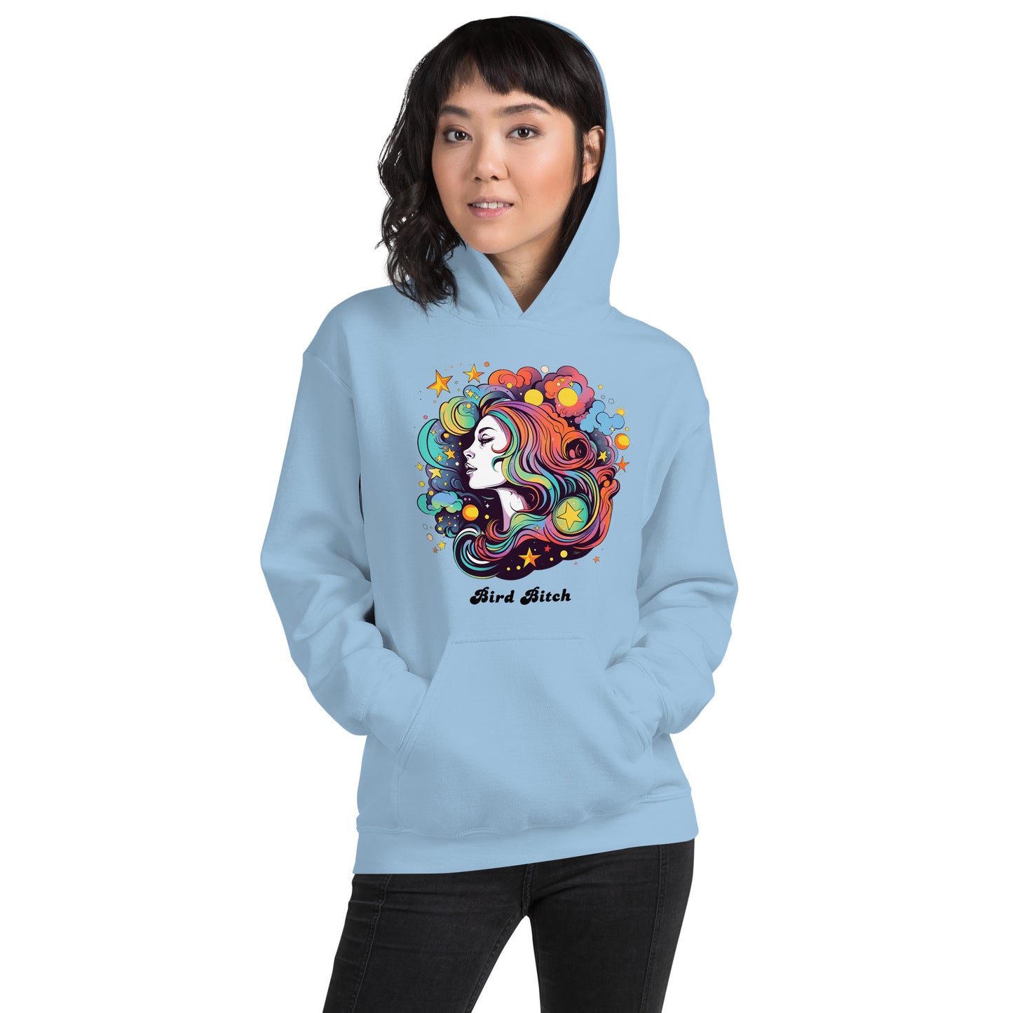 Retro Goddess Bird Bitch Hoodie