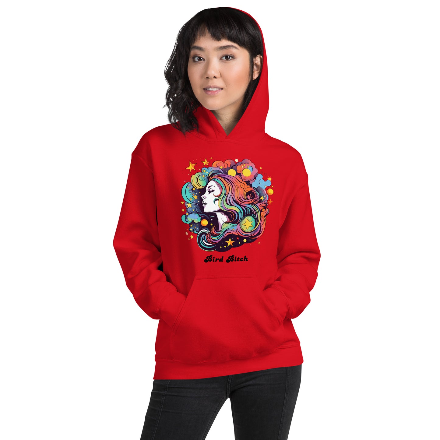 Retro Goddess Bird Bitch Hoodie