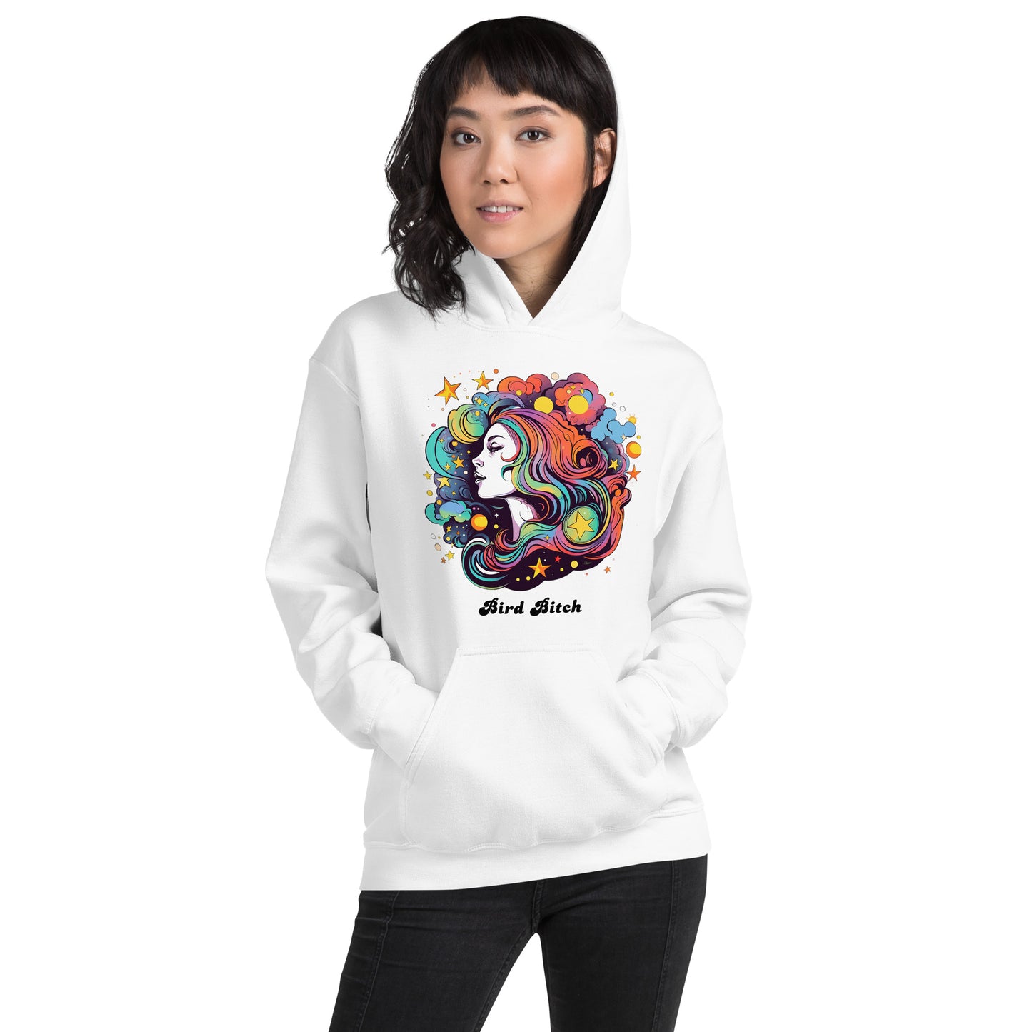 Retro Goddess Bird Bitch Hoodie