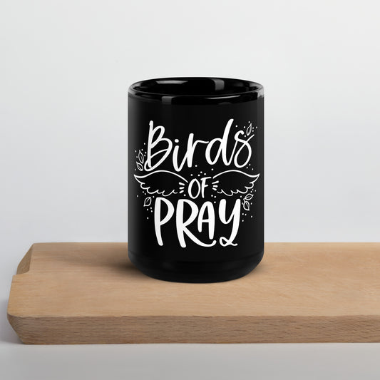 Birds of Pray, Black Glossy Mug