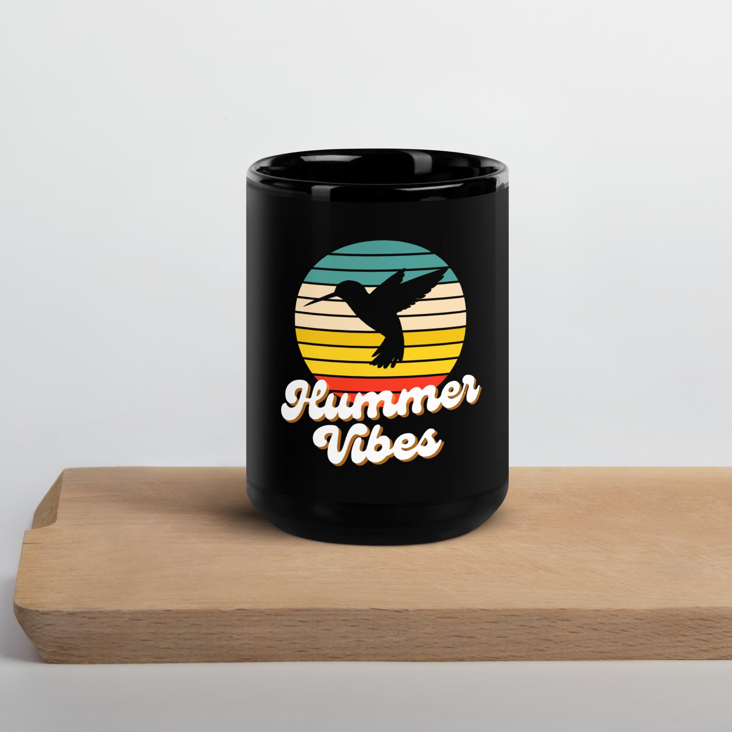 Hummer Vibes, Black Glossy Mug