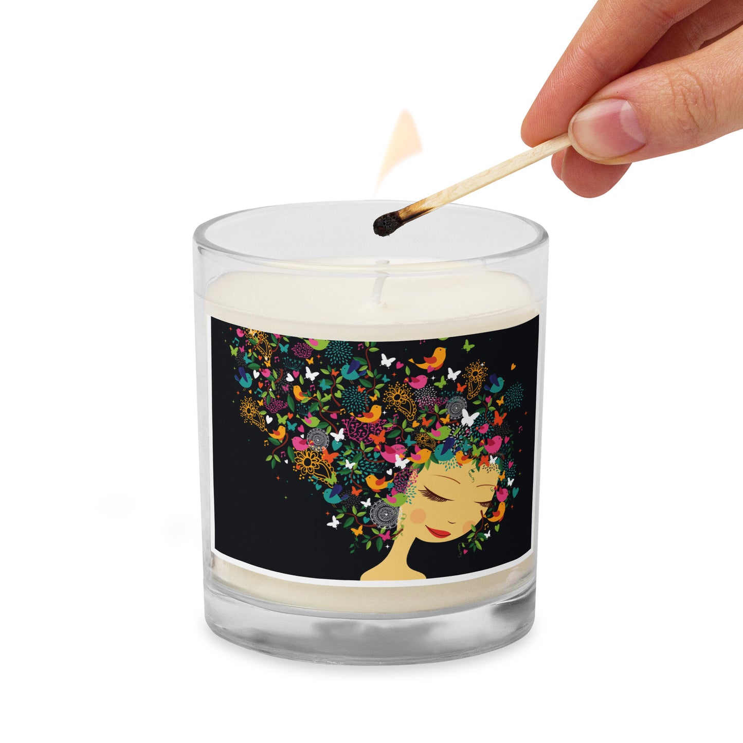 For the Love of Bids, Glass jar soy wax candle