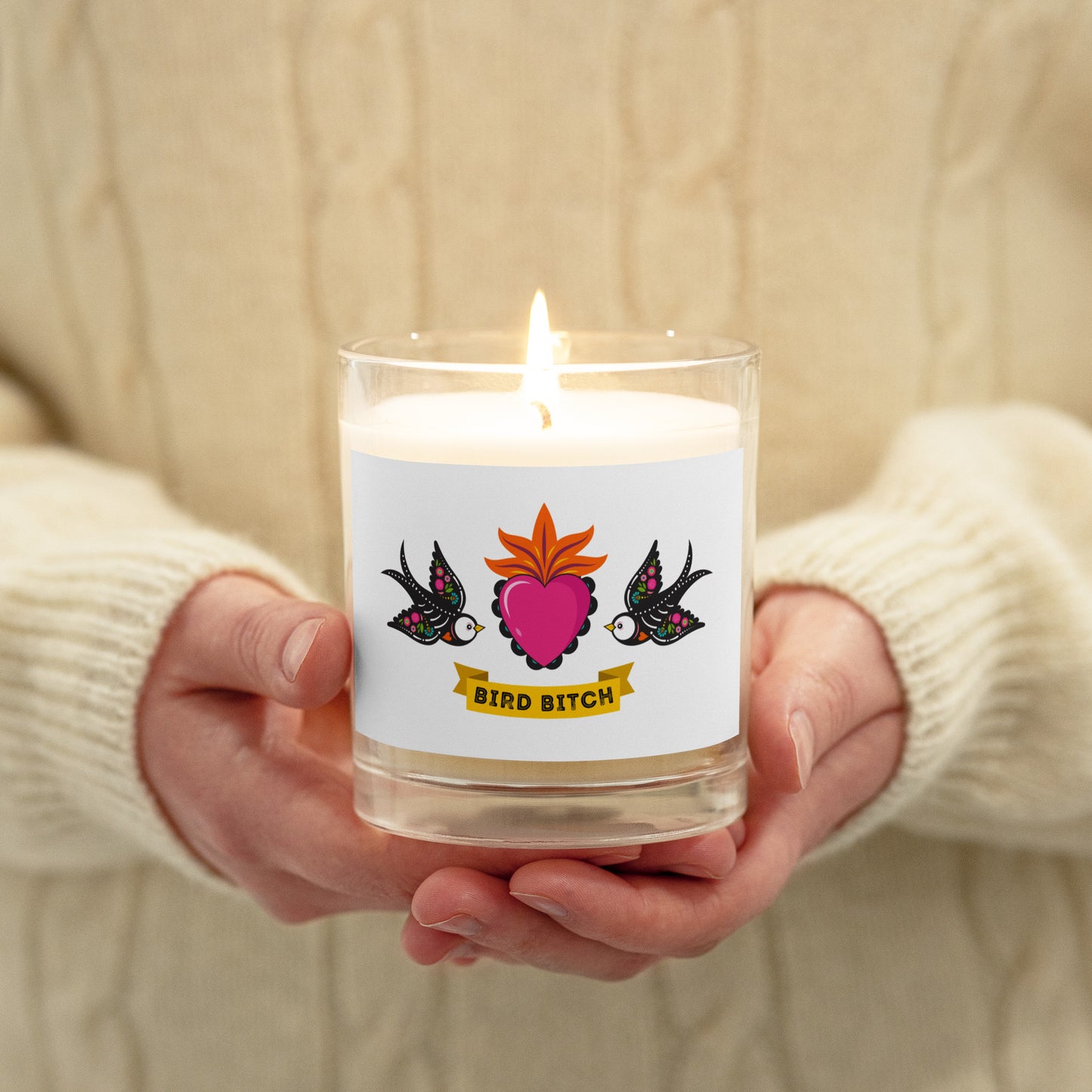 Dia de los Muertos, Glass jar soy wax candle