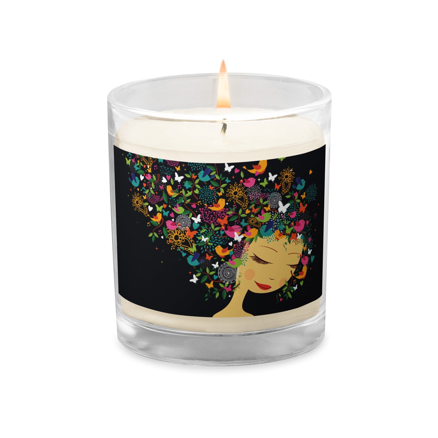 For the Love of Bids, Glass jar soy wax candle