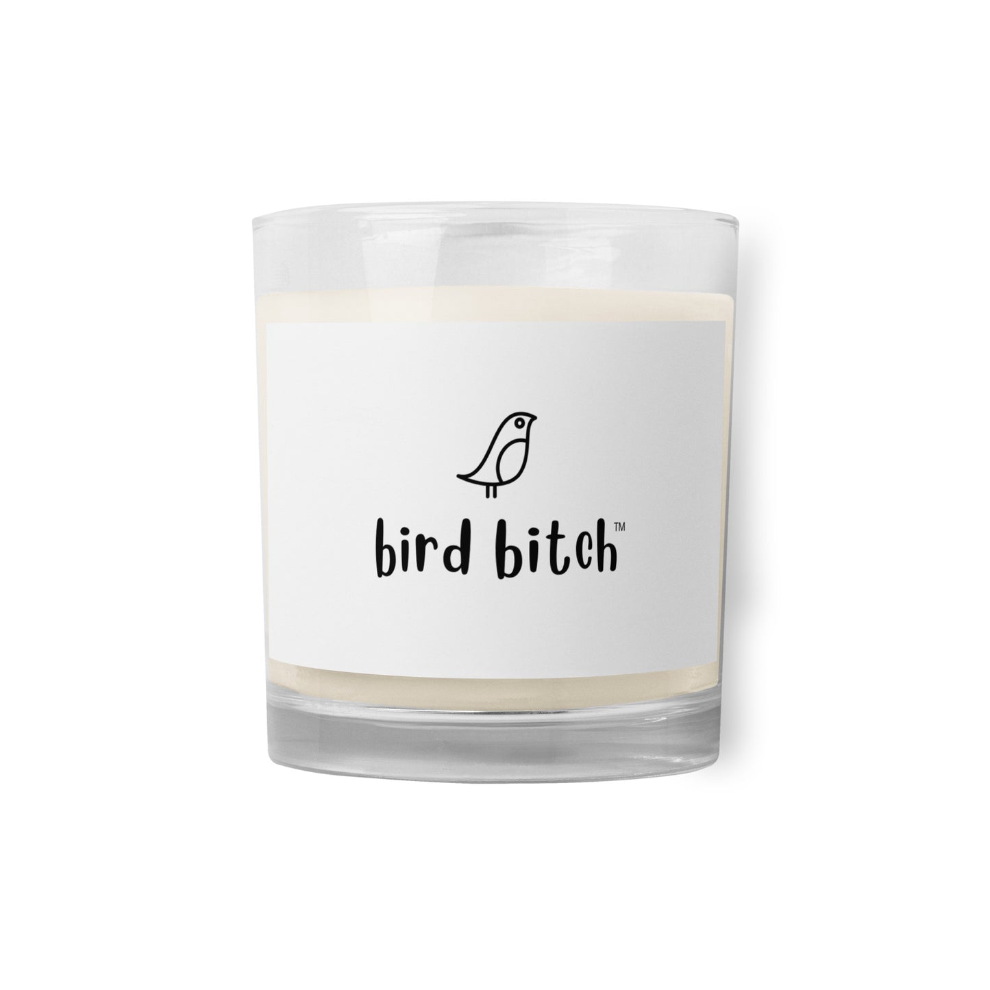 Bird Bitch, Glass jar soy wax candle