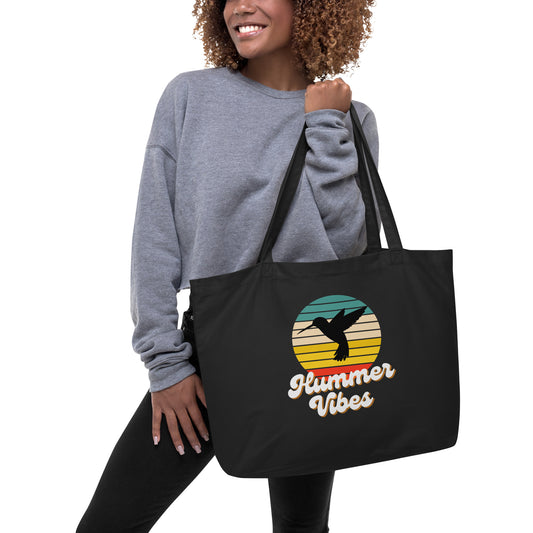Hummer Vibes, Large Organic Tote