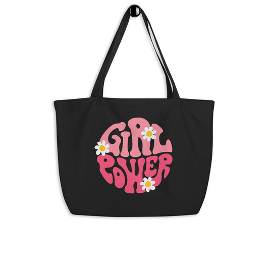 Girl Power Large Organic Tote