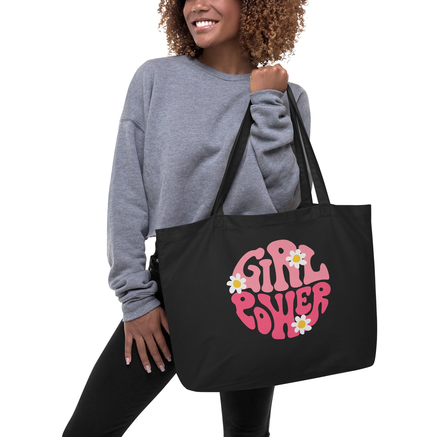 Girl Power Large Organic Tote