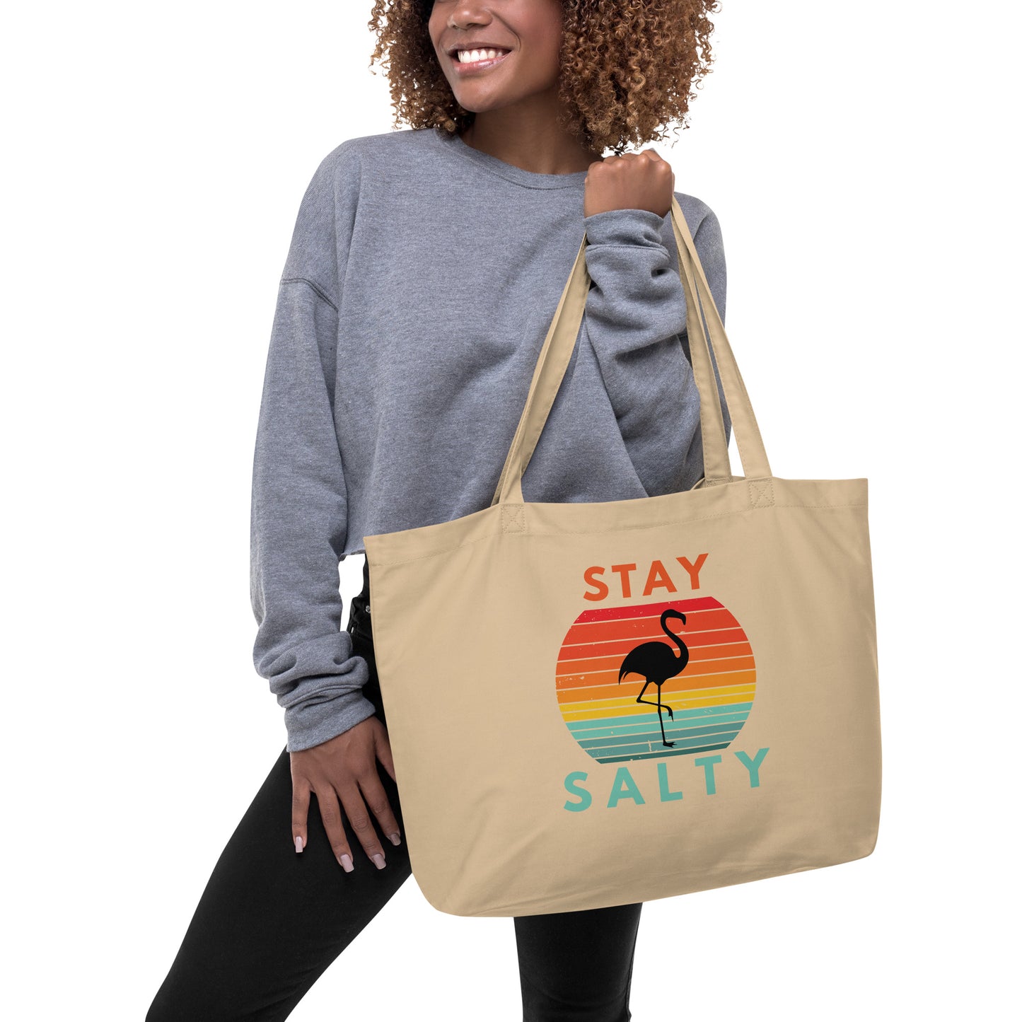 Large organic tote bag