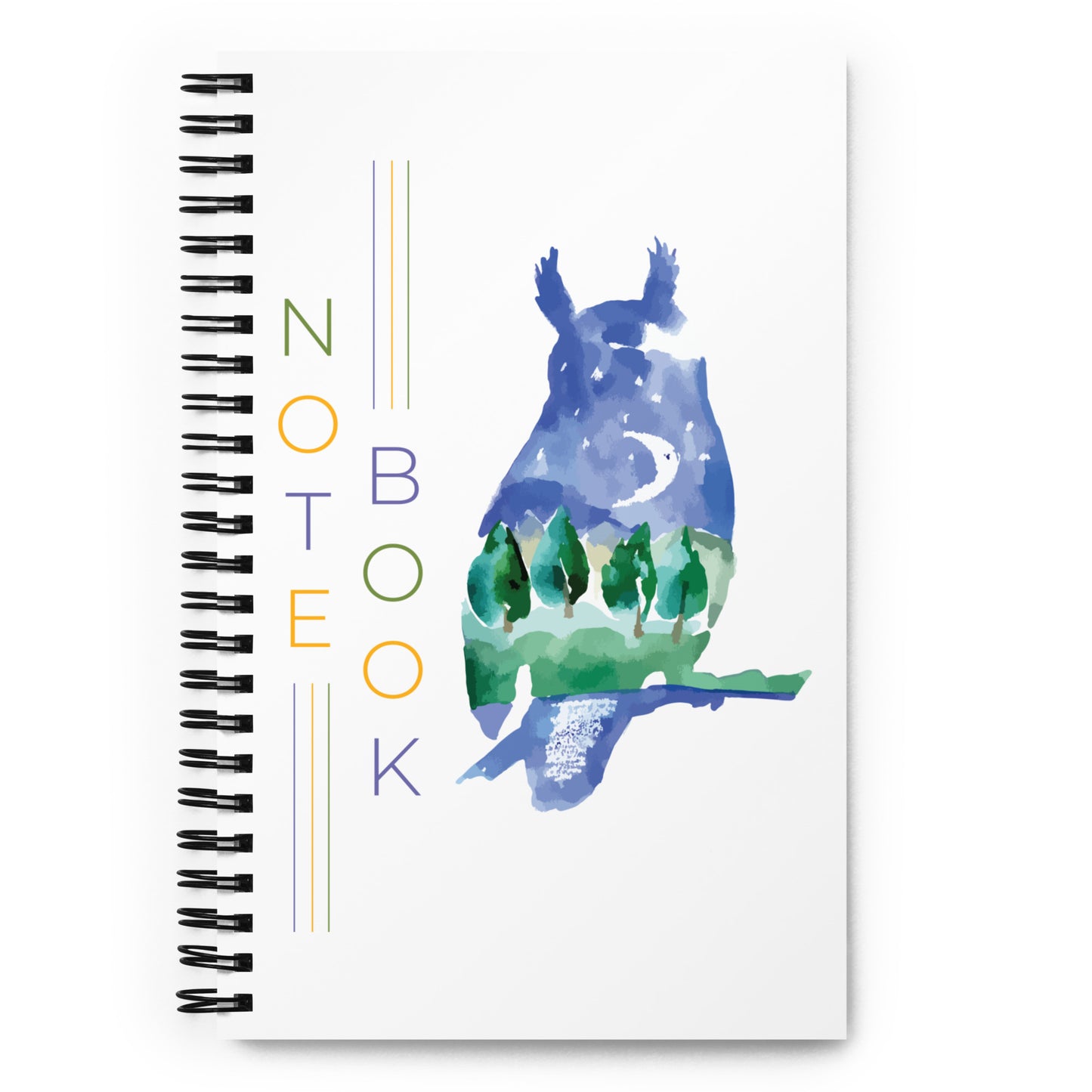 Night Owl Spiral notebook