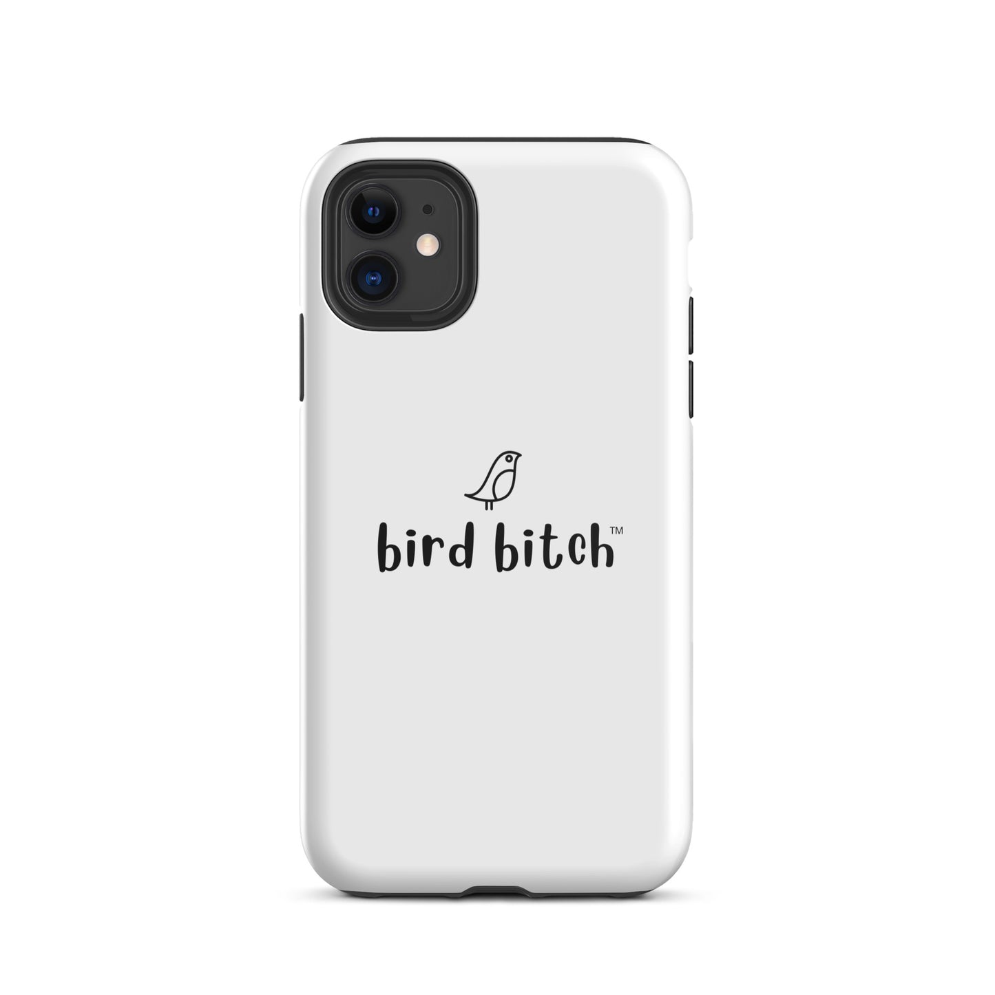 Bird Bitch Tough iPhone Case, Black