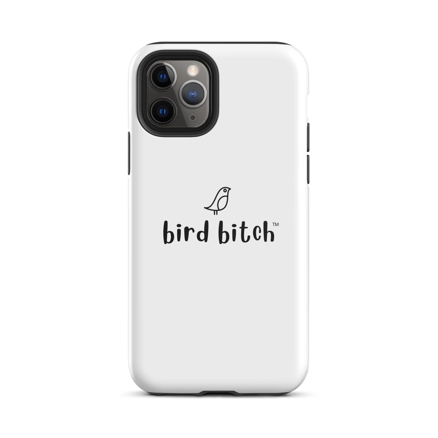 Bird Bitch Tough iPhone Case, Black