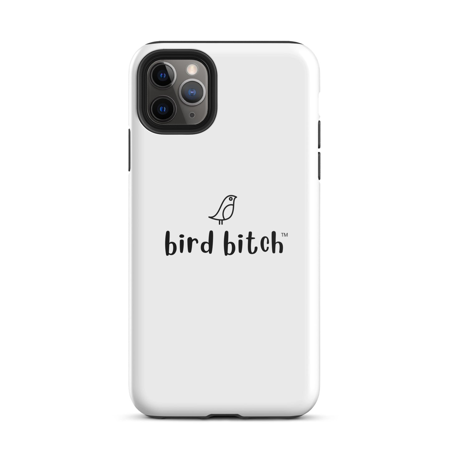 Bird Bitch Tough iPhone Case, Black