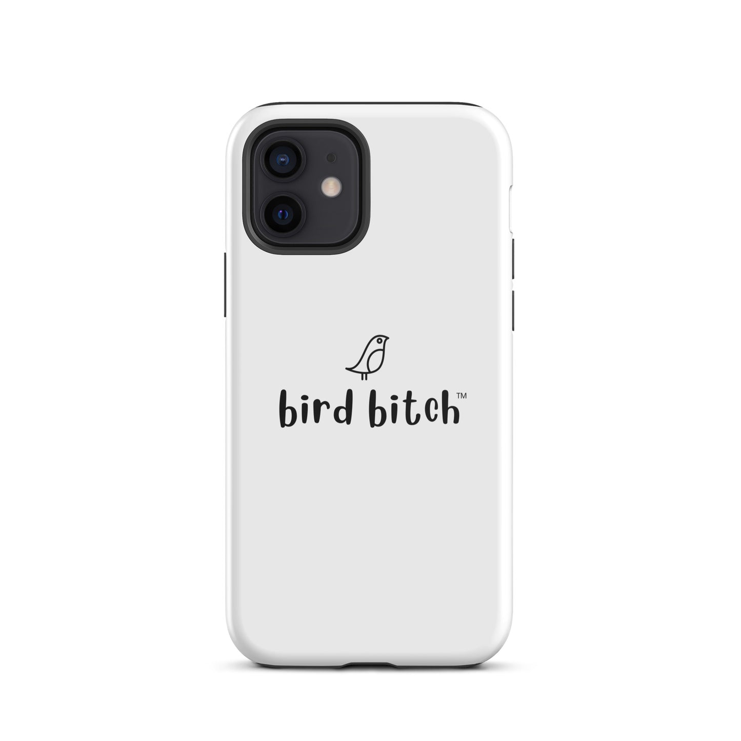 Bird Bitch Tough iPhone Case, Black