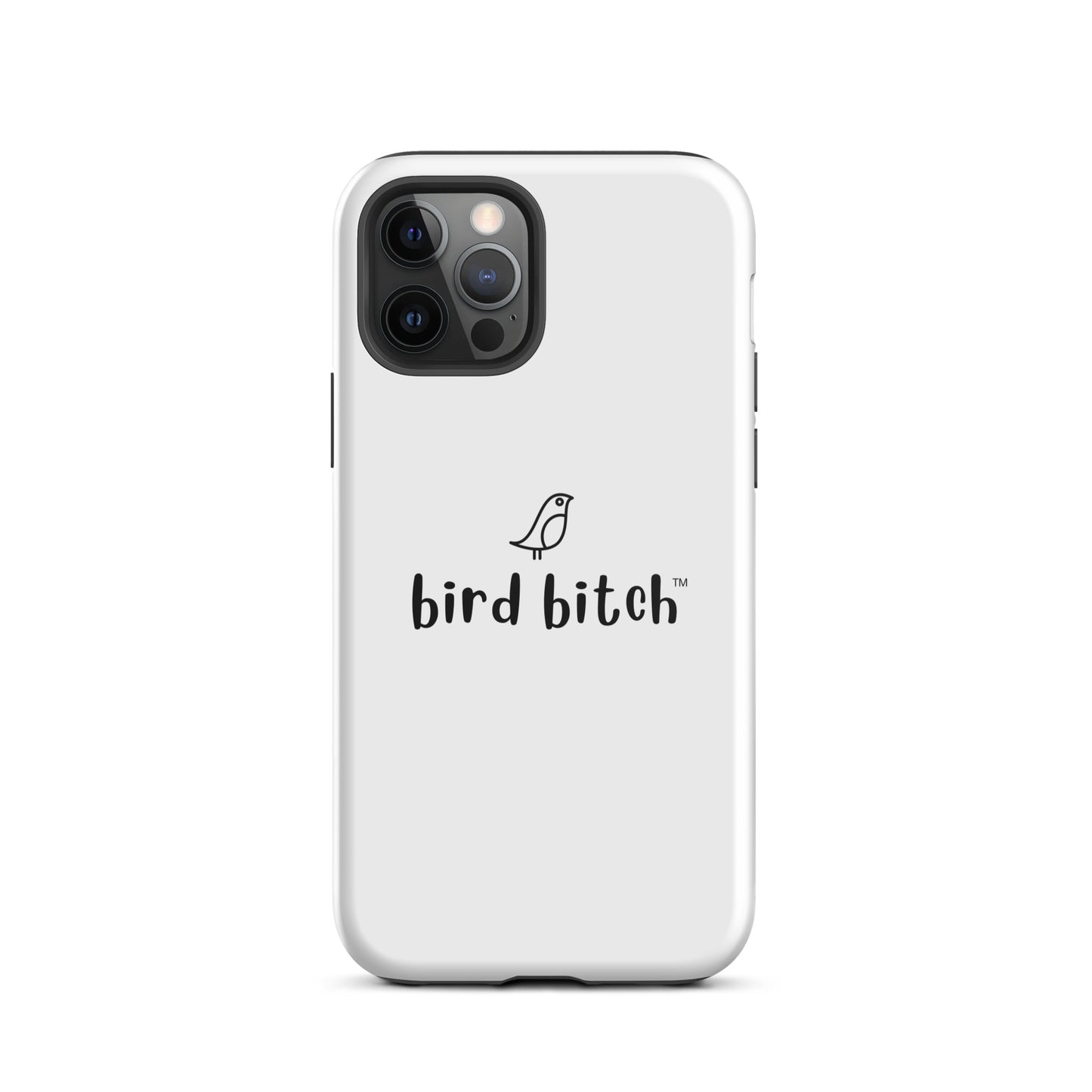 Bird Bitch Tough iPhone Case, Black