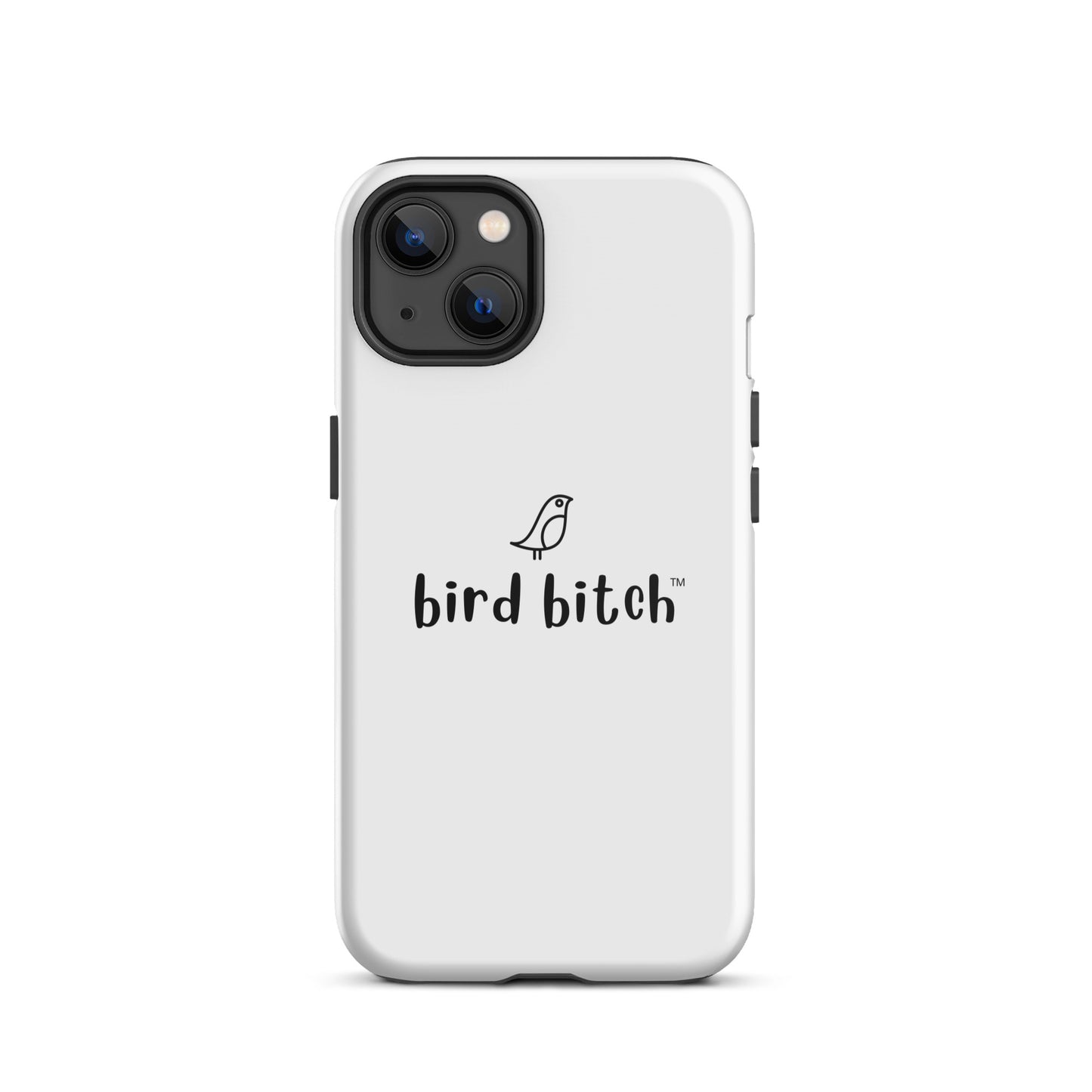 Bird Bitch Tough iPhone Case, Black