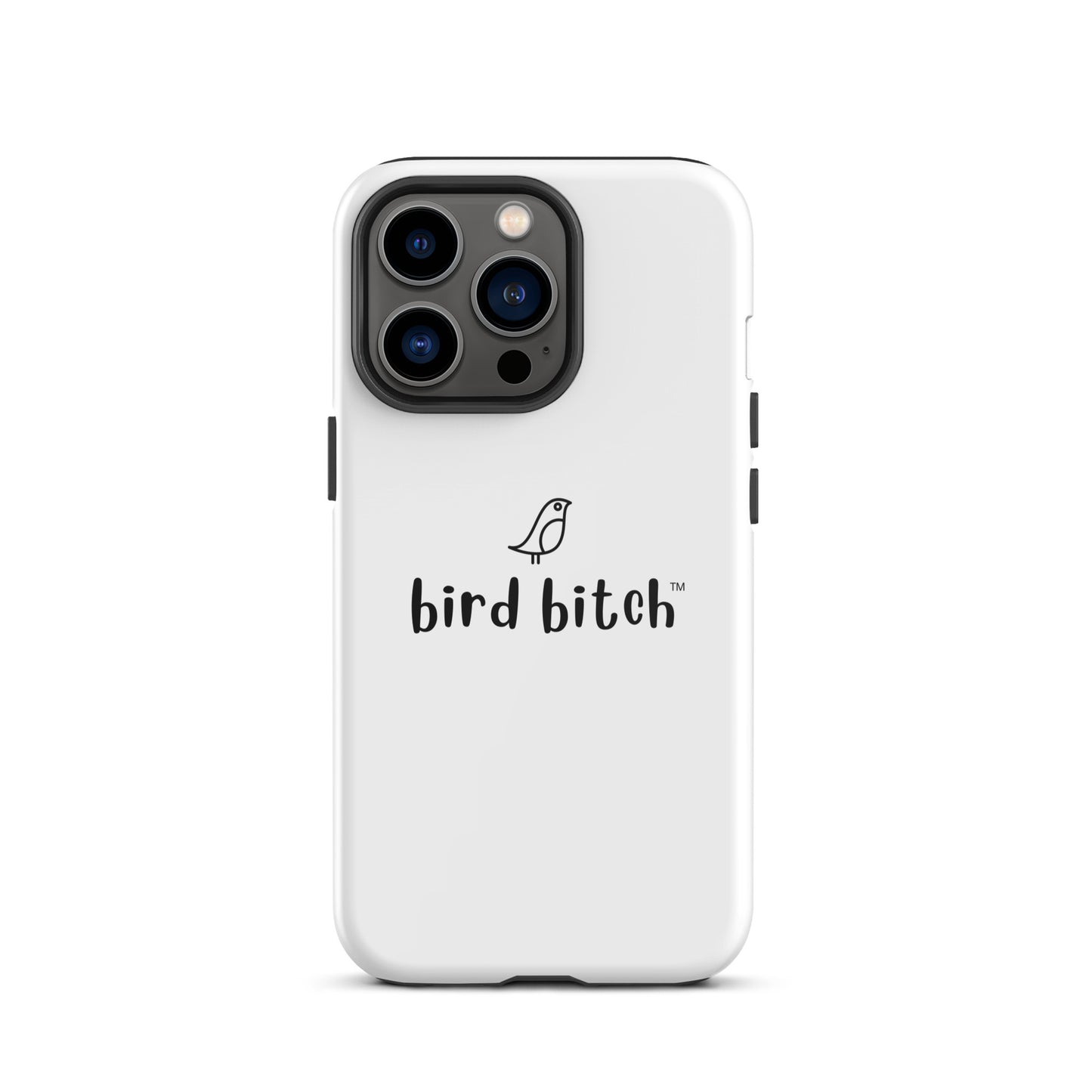 Bird Bitch Tough iPhone Case, Black