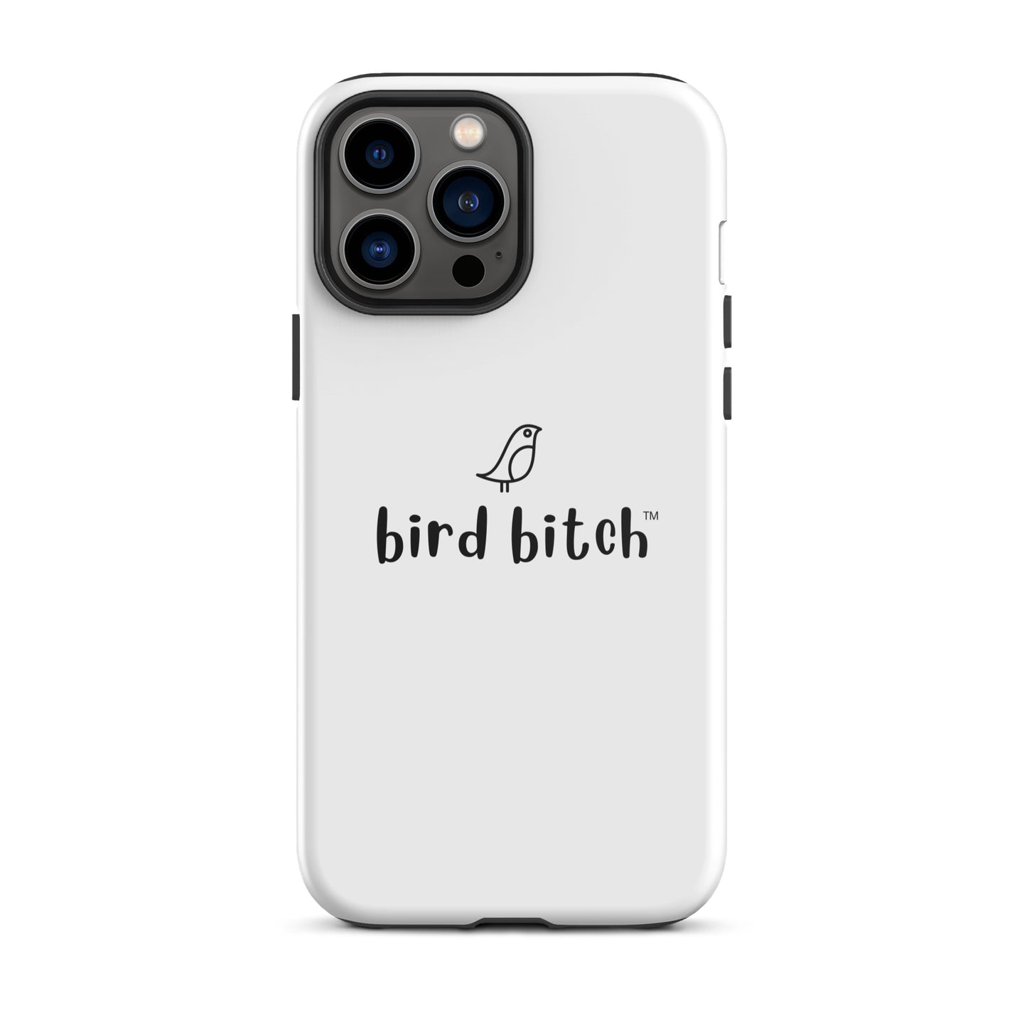 Bird Bitch Tough iPhone Case, Black