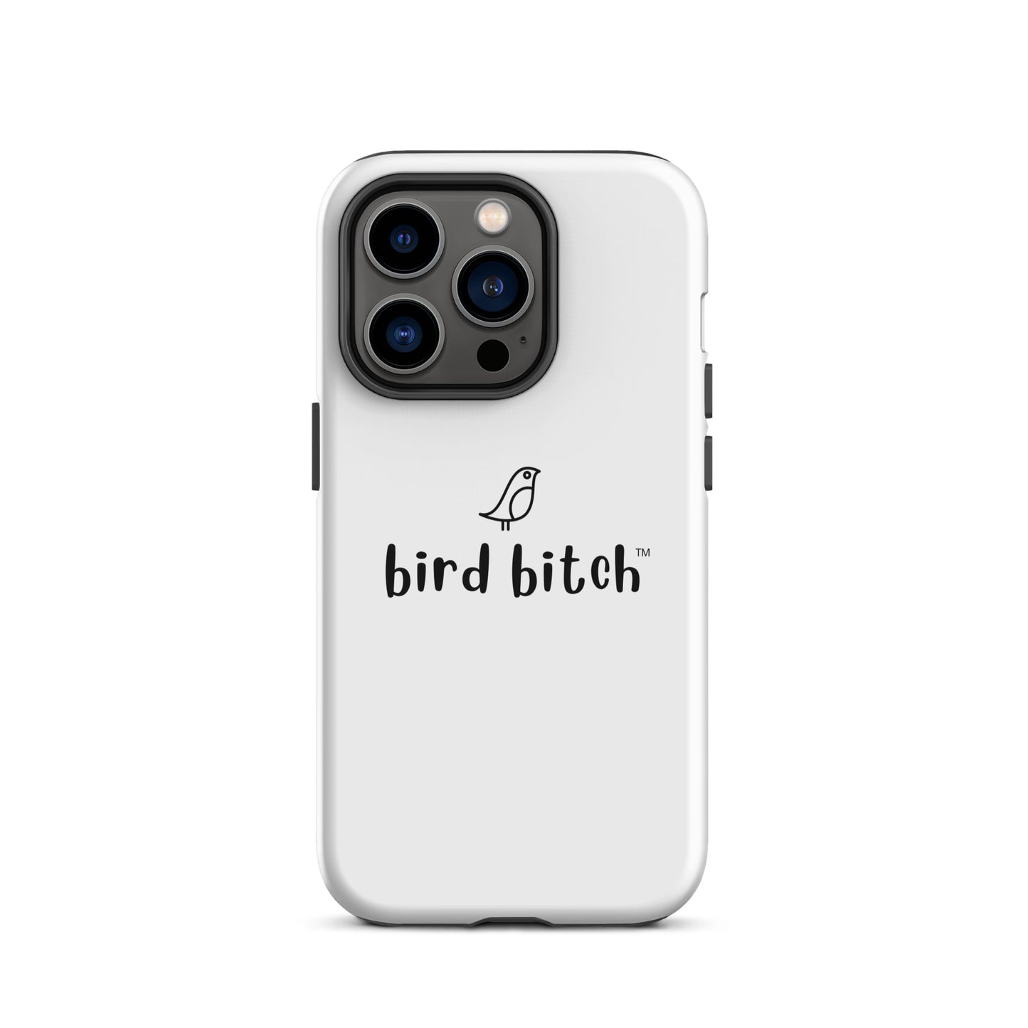 Bird Bitch Tough iPhone Case, Black