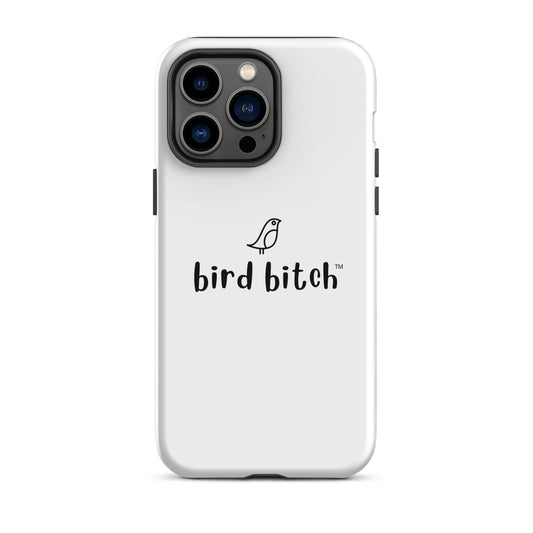 Bird Bitch Tough iPhone Case, Black