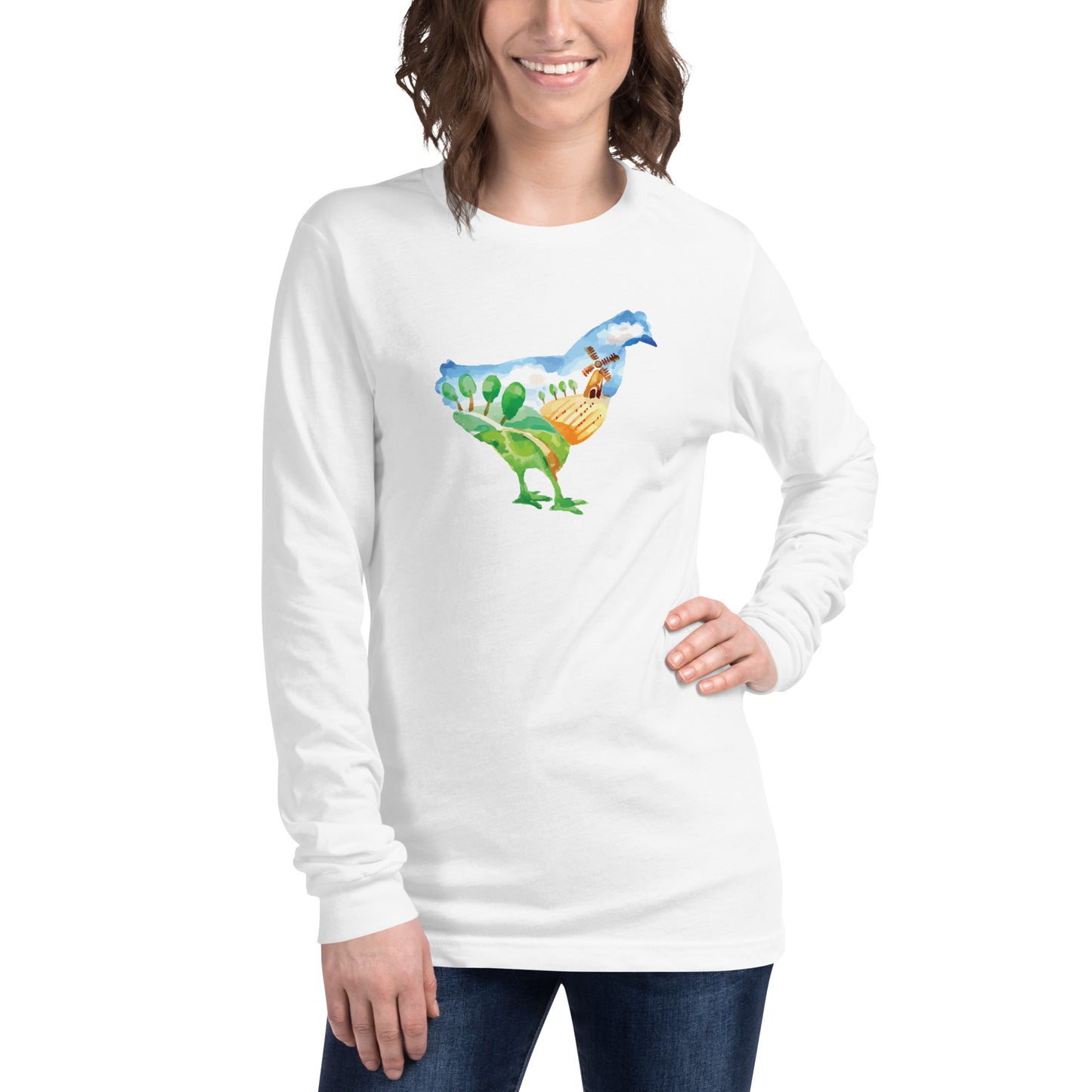 Chicken Farm, Long Sleeve Tee