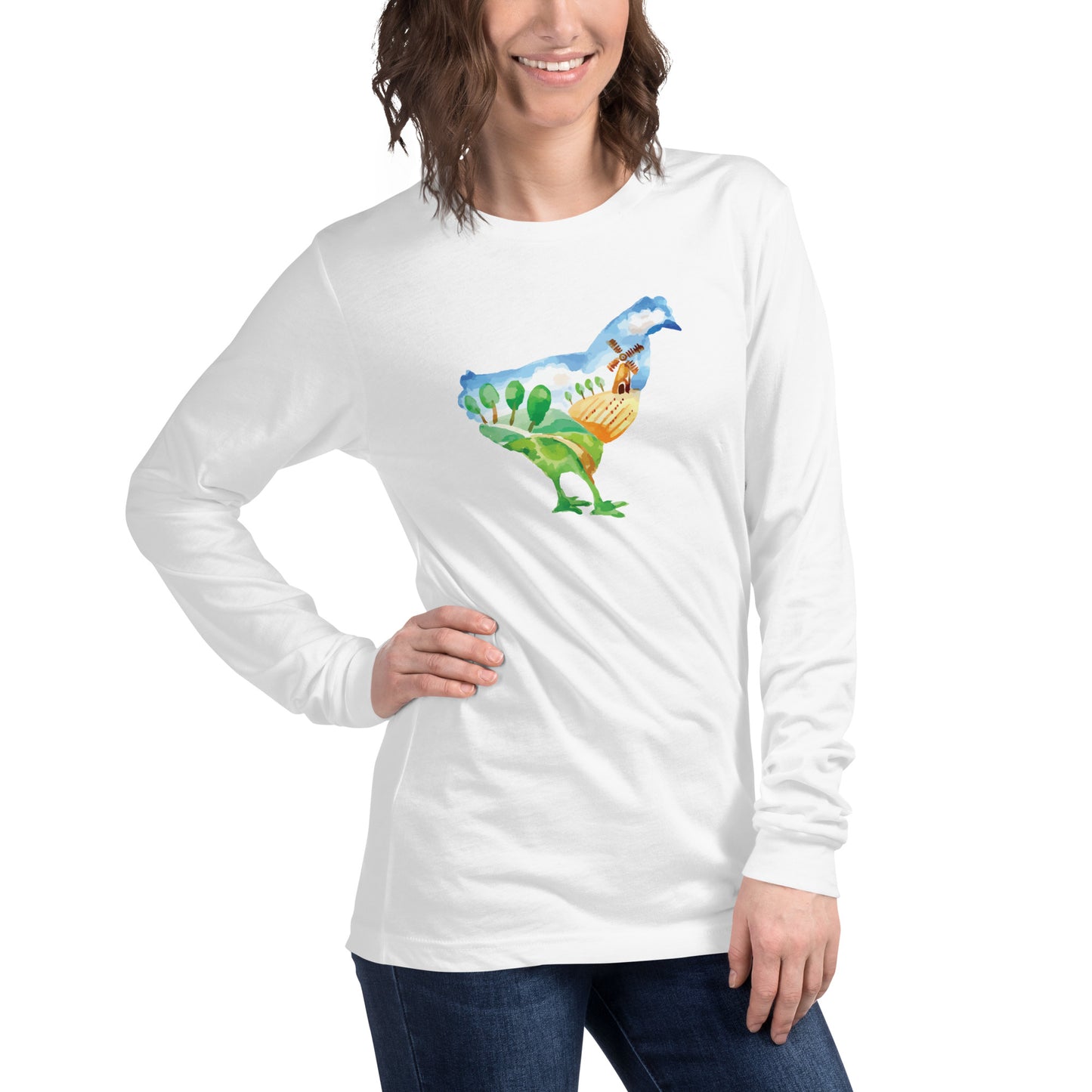 Chicken Farm, Long Sleeve Tee