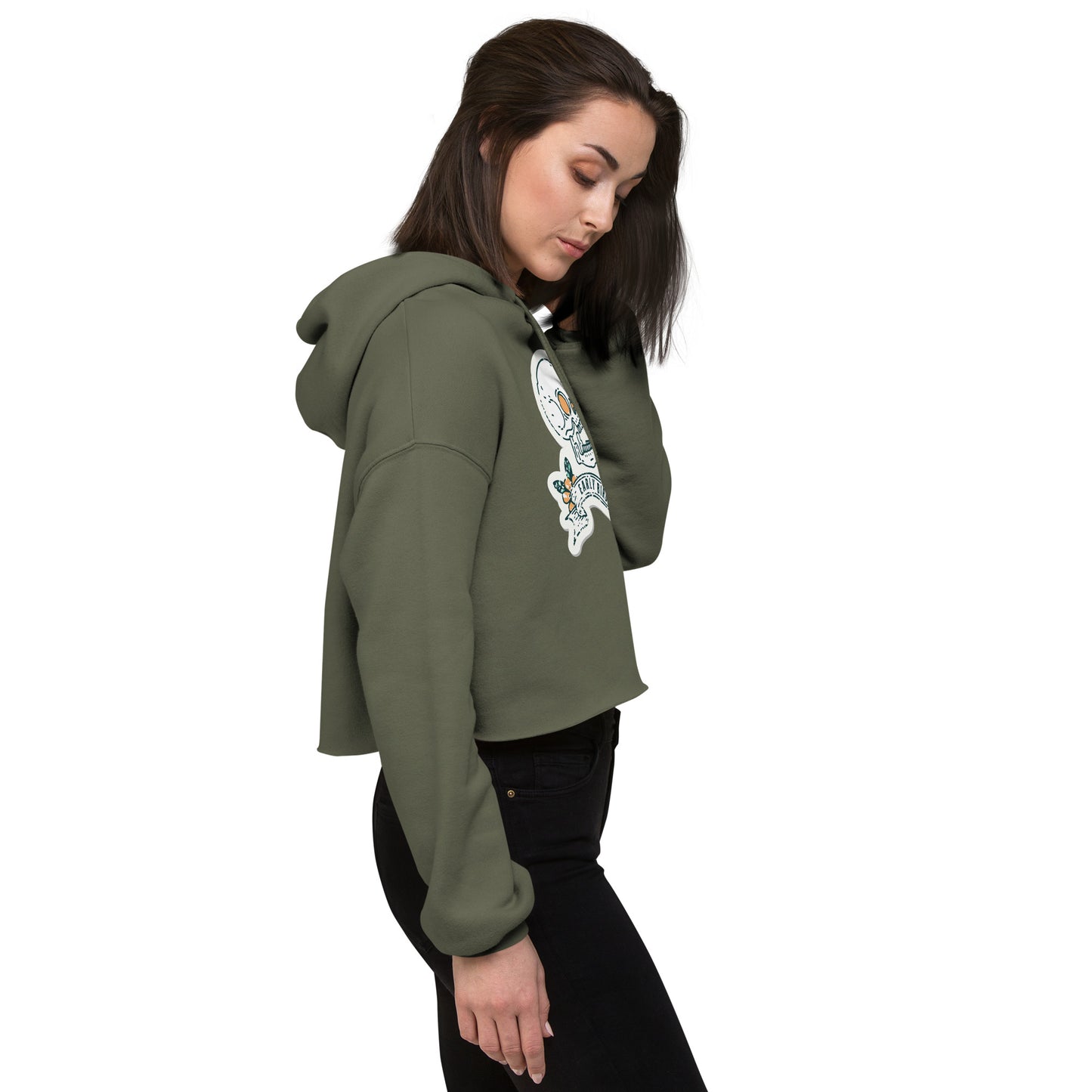 Early Bird, Crop Hoodie