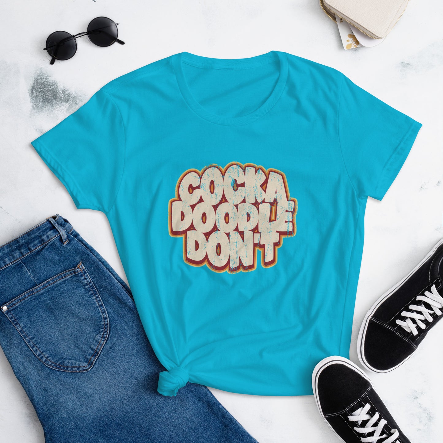 Cock A Doodle Don't, Women's short sleeve t-shirt