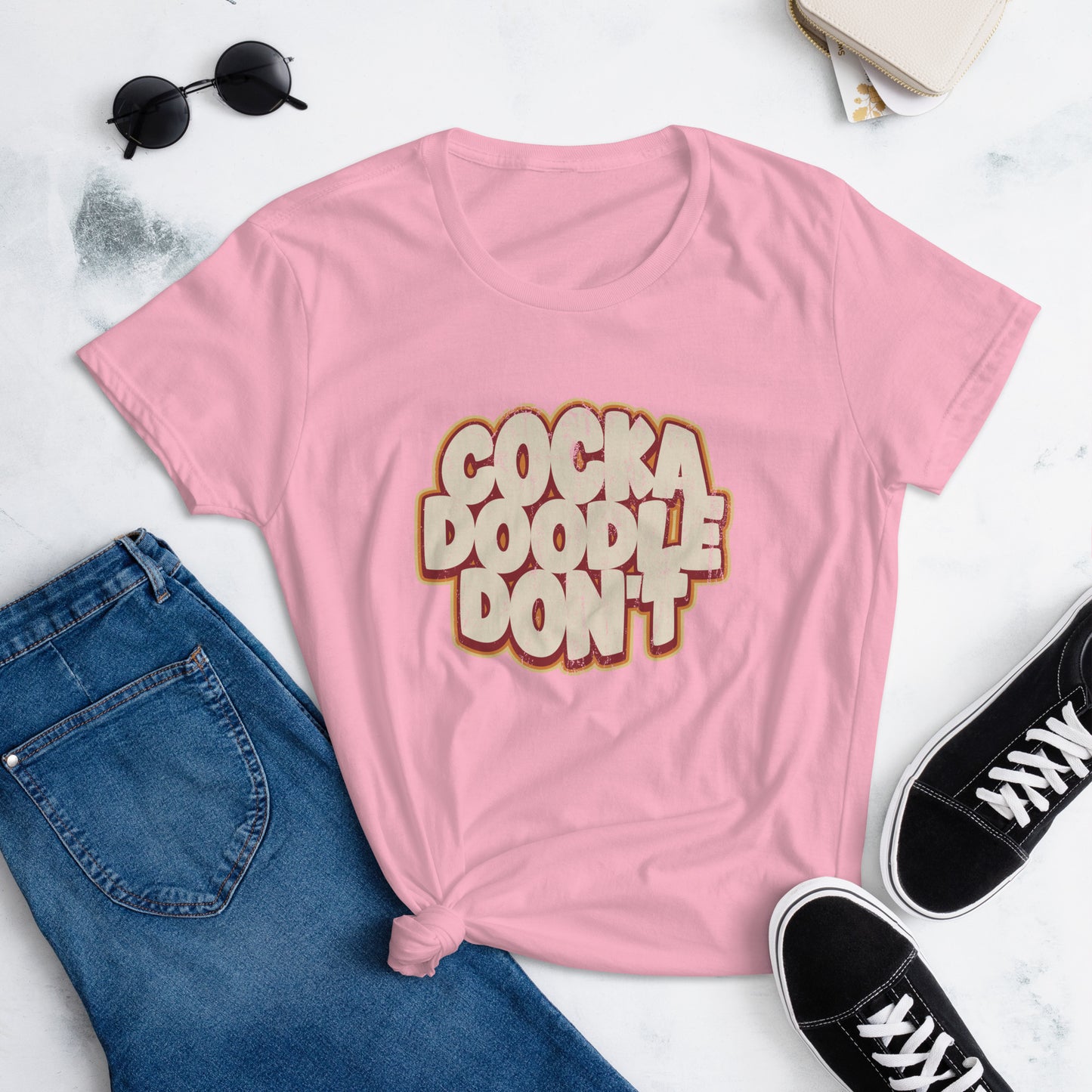 Cock A Doodle Don't, Women's short sleeve t-shirt