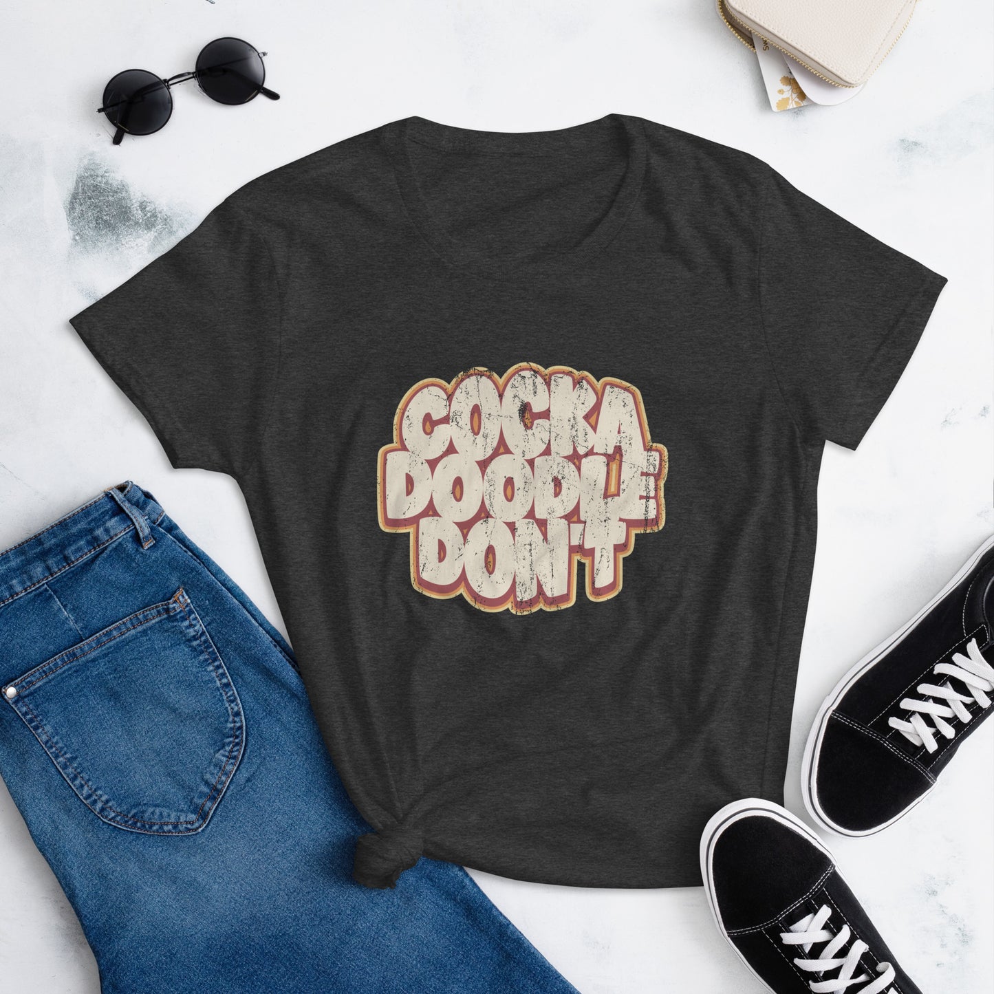 Cock A Doodle Don't, Women's short sleeve t-shirt