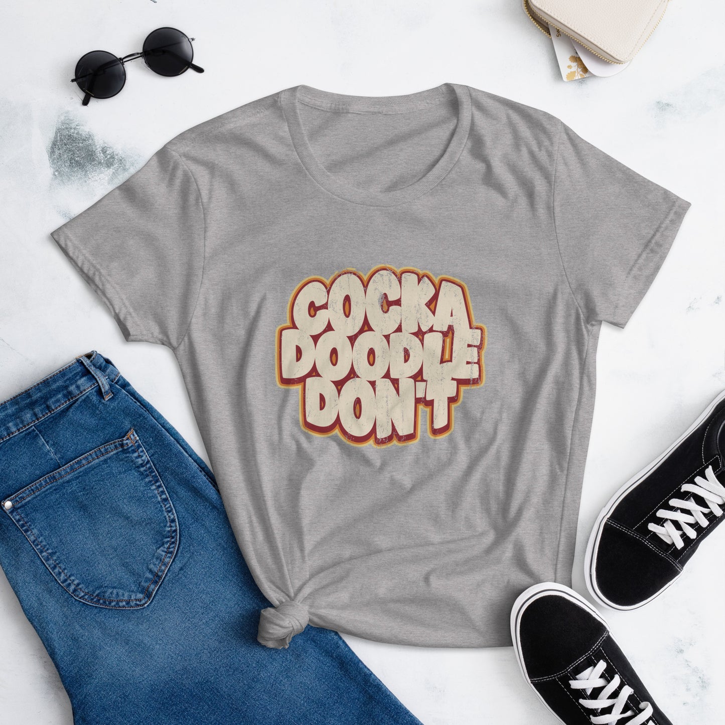 Cock A Doodle Don't, Women's short sleeve t-shirt