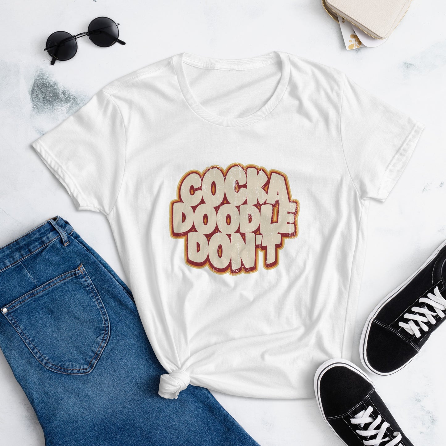 Cock A Doodle Don't, Women's short sleeve t-shirt