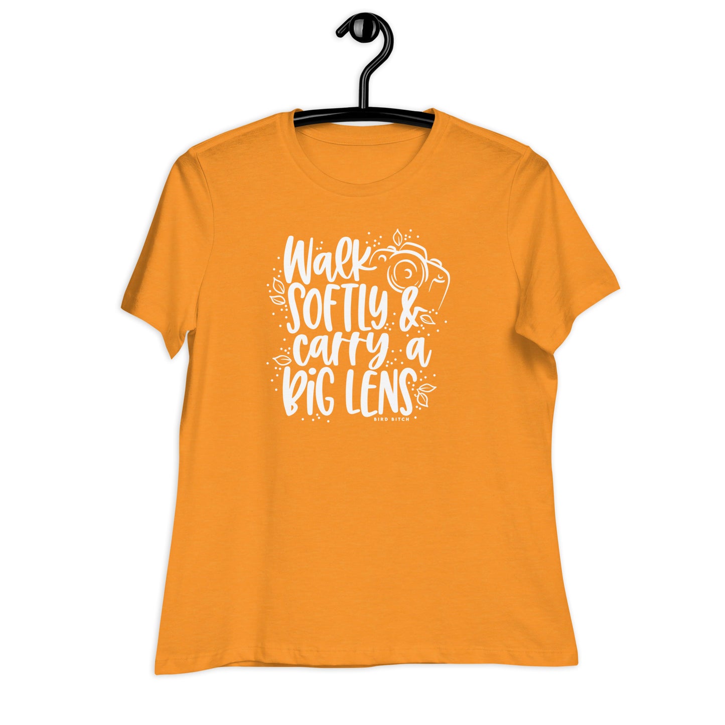 Walk Softly & Carry a Big Lens, Women's Relaxed T-Shirt