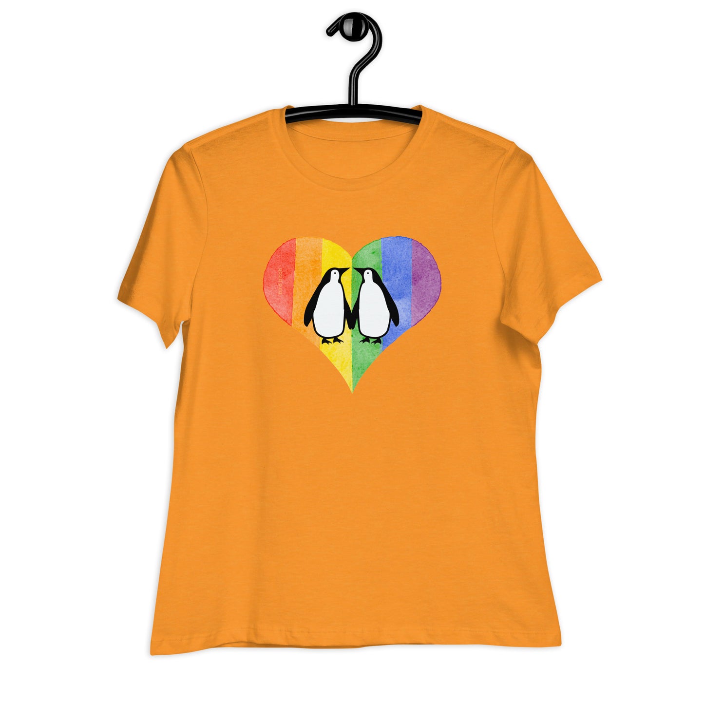 Gay Penguins Love is Love, Women's Relaxed T-Shirt