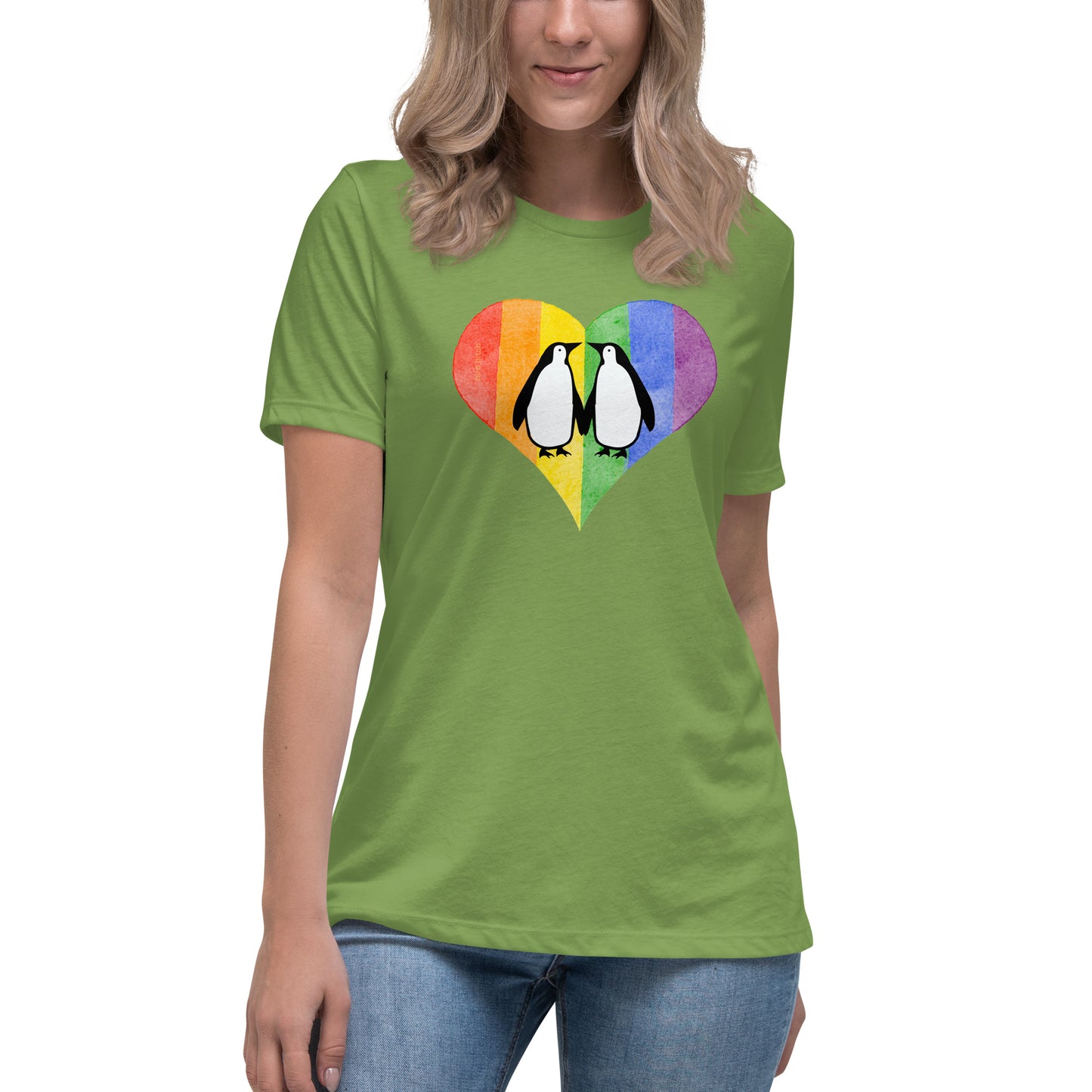 Gay Penguins Love is Love, Women's Relaxed T-Shirt