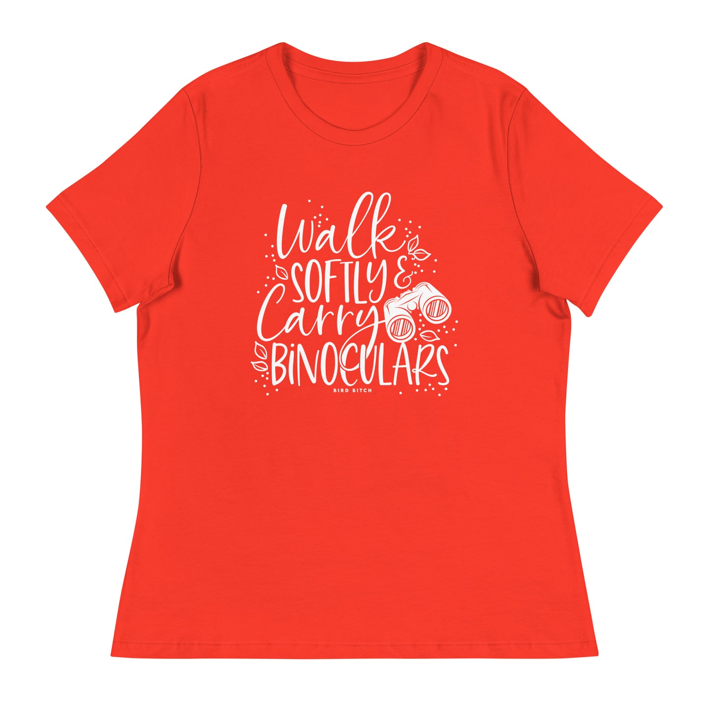 Walk Softly & Carry Binoculars, Women's Relaxed T-Shirt