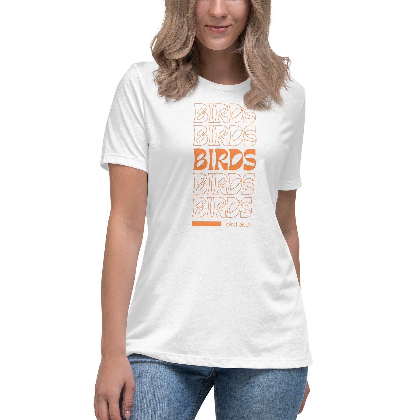 Birds Retro, Women's Relaxed T-Shirt