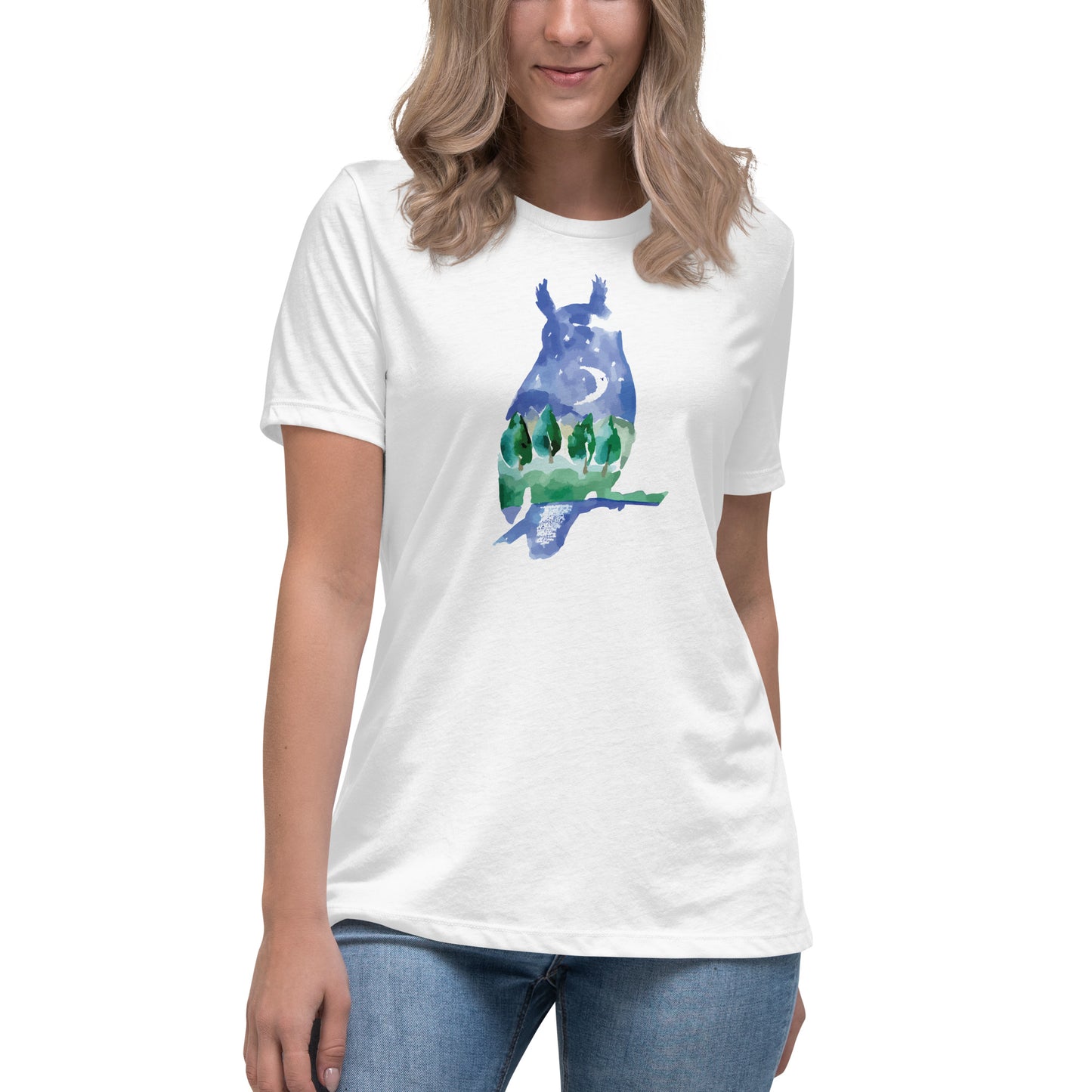 Night Owl, Women's Relaxed T-Shirt