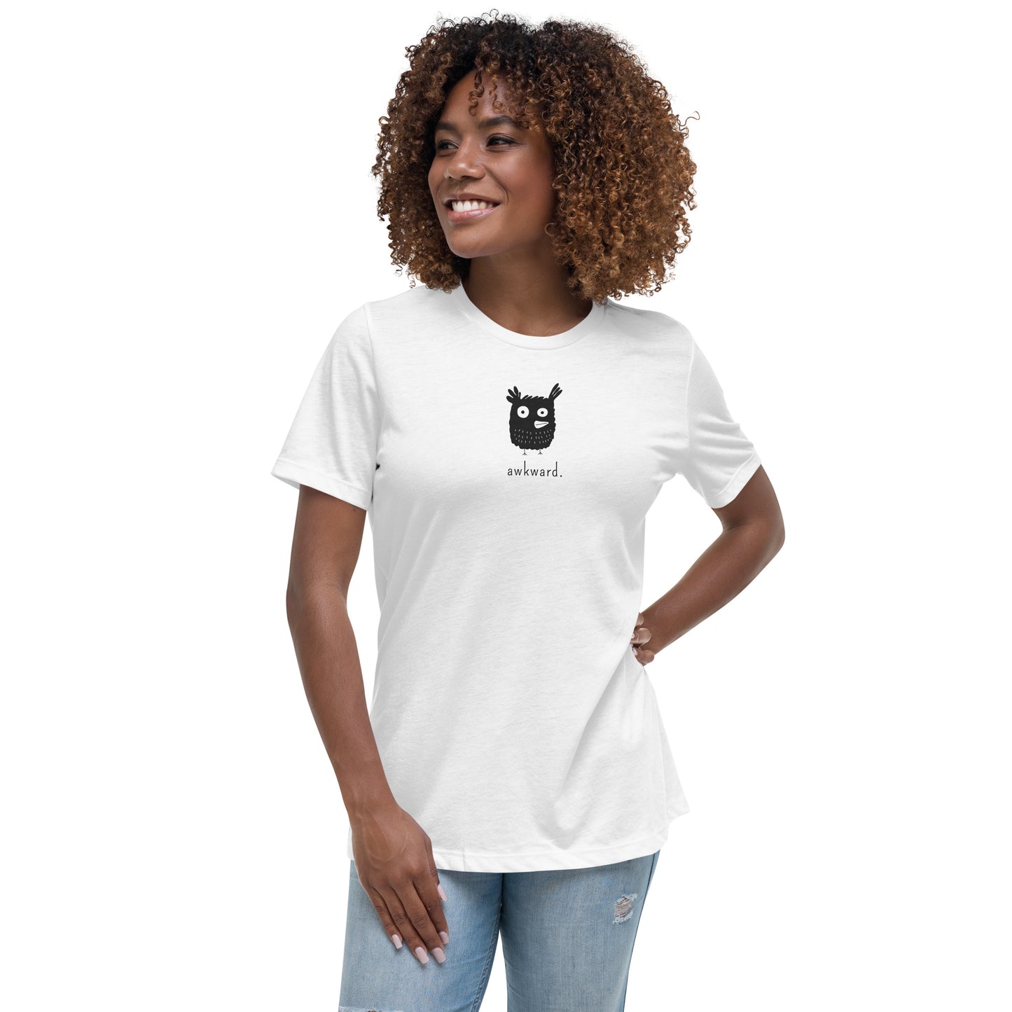 Awkward Owl, Women's Relaxed T-Shirt