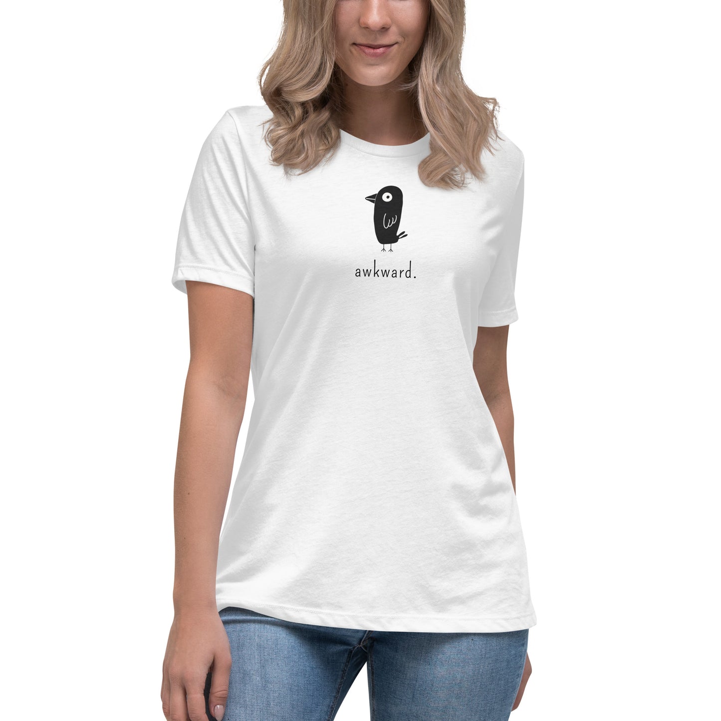 Awkward Bird, Women's Relaxed T-Shirt